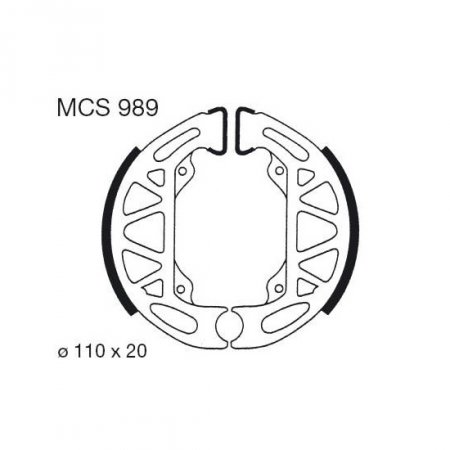 Brake shoes LUCAS MCS 989